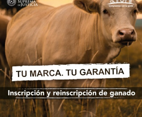 Jornadas de inscripción de Marcas y Señales de ganado en Cordillera y Alto Paraná