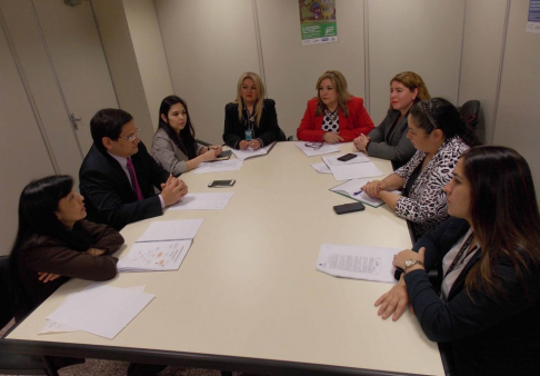 El equipo especializado se reunió en la Circunscripción Judicial de Cordillera.
