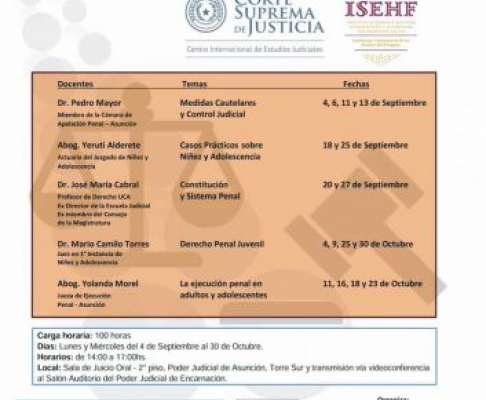 Sigue capacitación en Diplomado en Derecho Penal