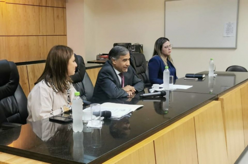 Ministro Ramírez Candia y gremios de abogados se reunieron.