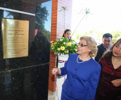 Inauguración del Juzgado de Paz de Coronel Bogado.