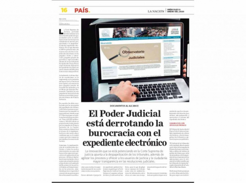 Destacan implementación de expediente electrónico