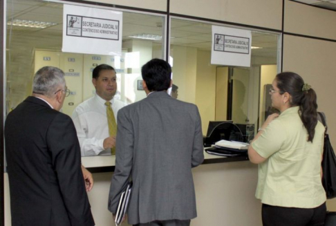 Secretaría Judicial IV, dependiente de la Sala Penal, se encuentra en pleno funcionamiento
