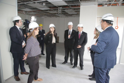 Autoridades de la Corte verificaron avances del edificio Testanova.