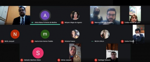 Dirección de Facilitadores en reunión virtual con jueces de Paz de Misiones