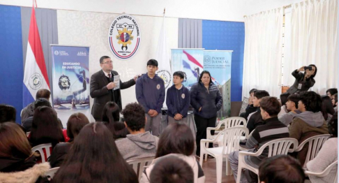 Jóvenes del Colegio Técnico Andrés Aguirre de Eusebio Ayala participaron en charla educativa