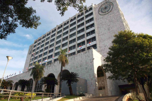 Fachada del Palacio de Justicia de Asunción.