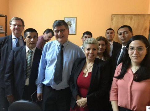 Rodríguez Kennedy agradeció la visita de los profesionales.