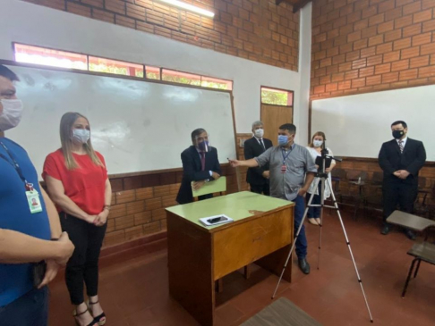 El Ministro Superintendente, doctor Manuel Ramírez Candia, estuvo en la evaluación.