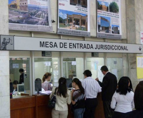 Ventanillas de Mesa de Entrada Jurisdiccional.