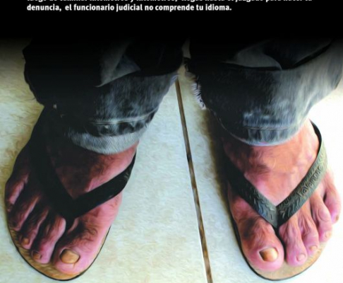 Afiche de la campaña “Eñemoĩmi Isapatúpe”, impulsada por la Dirección de Derechos Humanos y la Dirección de Comunicación de la Corte Suprema de Justicia.