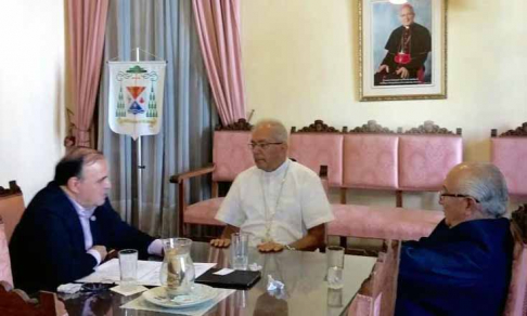 Durante la reunión el ministro Miguel Óscar Bajac estuvo acompañado del Director del Sistema de Facilitadores Judiciales, Rigoberto Zarza.