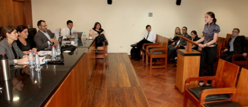 La última simulación-ensayo de los alegatos orales.
