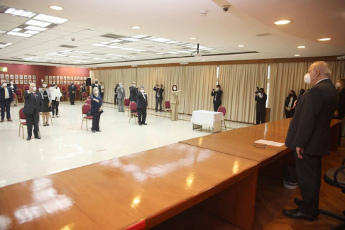 Presidió el acto el vicepresidente primero de la Corte Suprema, doctor Luis María Benítez Riera.