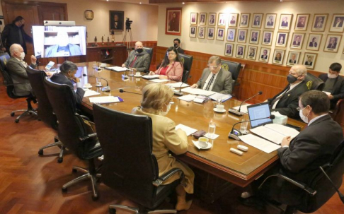 Sesión del pleno de la Corte Suprema de Justicia.