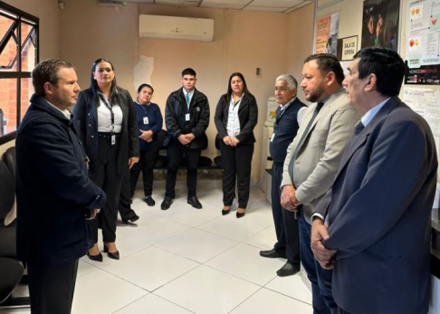 Presidente de la CSJ recorrió las sedes judiciales de Carmelo Peralta