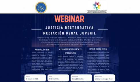 Invitan a webinar con exposición de magistradas internacionales.