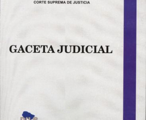 Portada de la revista Gaceta Judicial.