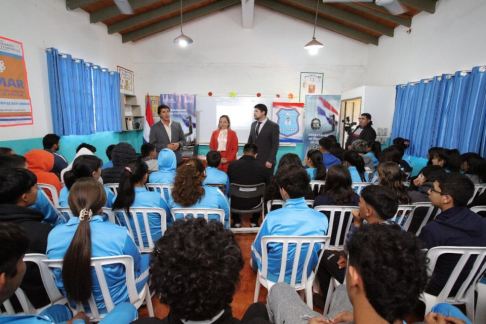 Se desarrollaron jornadas de instrucción en instituciones educativas del distrito de Tembiaporã, departamento de Caaguazú.