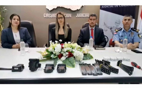 Jornada de implementación del Sistema de Tobilleras Electrónicas en la Circunscripción Judicial de Caaguazú.