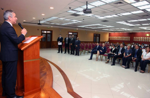 Las palabras de apertura de la actividad estuvieron a cargo del director de Protocolo de la Corte, Luis Caballero.