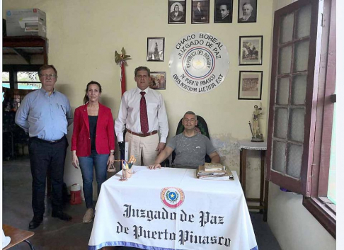 La visita sirvió para constatar el estado de los juzgados, como también la atención brindada al usuario.
