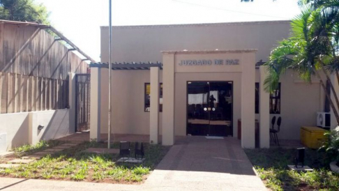 Fachada del Juzgado de Paz de Capitán Bado.