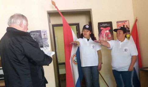 Jura de dos facilitadores para el distrito de San Lázaro en Vallemí.