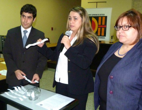 Sorteo de la distribución de roles.