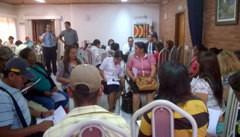 Durante el taller sobre el Acceso a la Justicia y Derecho Consuetudinario Indígena.