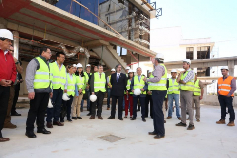 Ministros de la Corte Suprema de Justicia estuvieron de visita por las instalaciones de la futura sede judicial de Ciudad del Este.