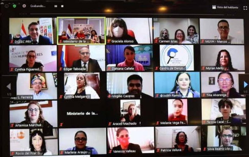 El acto se desarrolló de manera virtual, organizado por el Ministerio de la Mujer de la Presidencia de la República.