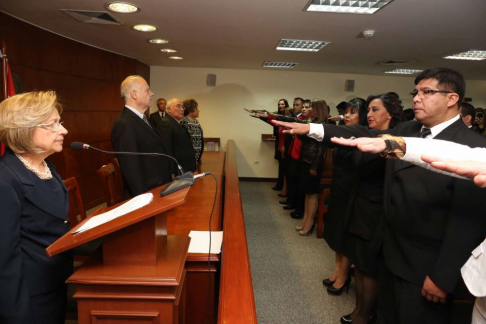 Presidenta de la Corte Suprema de Justicia, Alicia Pucheta de Correa.
