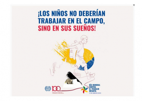 ¡Los niños no debería trabajar en el campo, sino en sus sueños!.