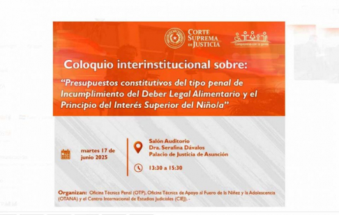 Oficinas Técnicas invitan al coloquio interinstitucional sobre incumplimiento del deber legal alimentario y el interés superior del niño y la niña.