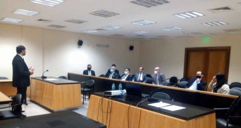 De manera paralela tanto en los Juzgados de Primera Instancia de Coronel Oviedo y Caaguazú, equipos técnicos realizaron la implementación de la Mesa de Entrada en Línea.