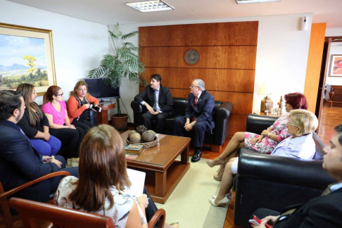 Los Ministros de la Corte Suprema dialogaron con representantes de gremios de actuarios.