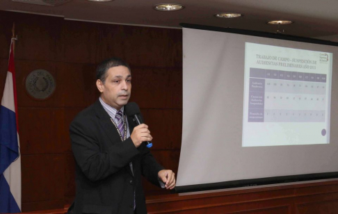  Mario Elizeche, director de Auditoría de Gestión Judicial, dependiente de la Corte Suprema de Justicia.