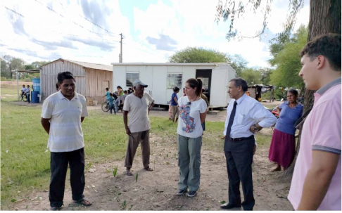 La visita del ministro Manuel Ramírez Candia y la abogada Nury Montiel se realizó a fin de verificar in situ el estado del cumplimiento de las Sentencias de la Corte Interamericana de Derechos Humanos.