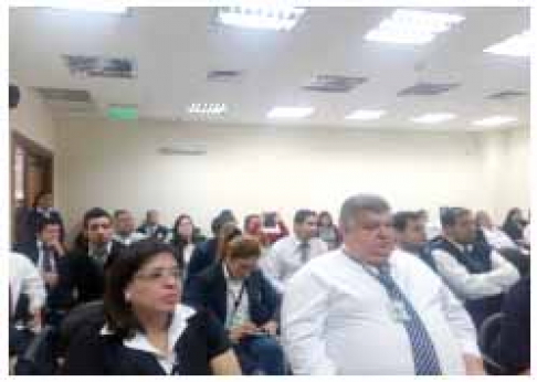 Instruyen a funcionarios de la circunscripción judicial de San Pedro sobre licencias y marcaciones.