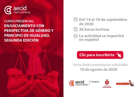 Difunden convocatoria para curso “Enjuiciamiento con perspectiva de género y principio de igualdad. Segunda edición”