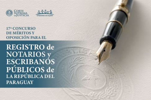 CSJ amplía el punto 11 y modifica el punto 12 del Reglamento del 17º Concurso para Notarios y Escribanos Públicos