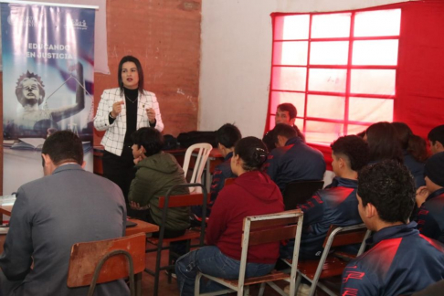 Cierre de charlas del módulo “El Juez Que Yo Quiero” en Caaguazú.