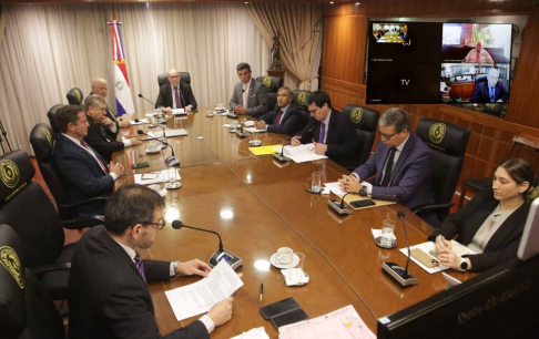 Sesión del Pleno Jurisdiccional de la CSJ en instancia Constitucional.