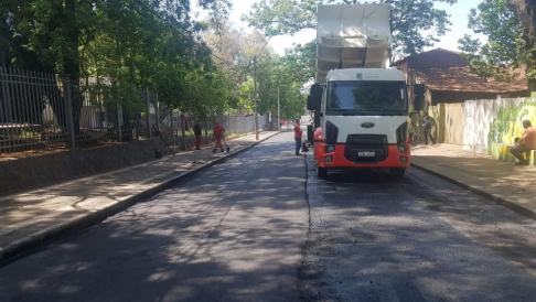 Obras de mejoramiento vial en calles adyacentes al Palacio de Justicia