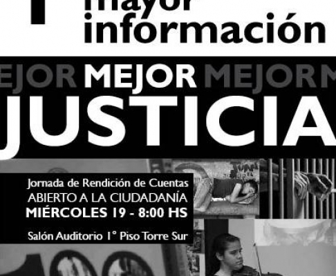 Audiencia pública de Rendición de Cuentas y Expo Justicia se realizarán el 19 de diciembre  