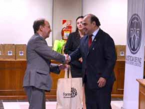 Del acto participó el doctor Rigoberto Zarza, director del Sistema Nacional de Facilitadores Judiciales (SNFJ) de Paraguay.