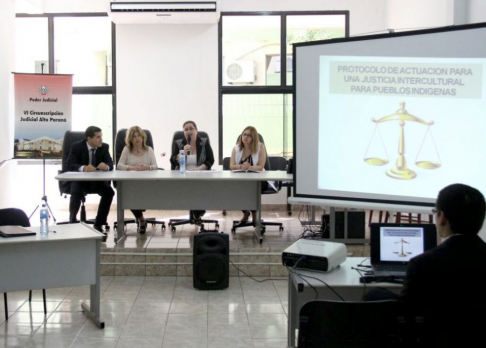 La presentación se hizo en la sede judicial de Ciudad del Este.