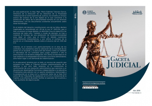 Disponible segunda edición de la Gaceta Judicial.