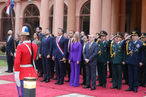El Presidente de la Corte Suprema de Justicia acompañó los actos protocolares organizados por el Poder Ejecutivo.